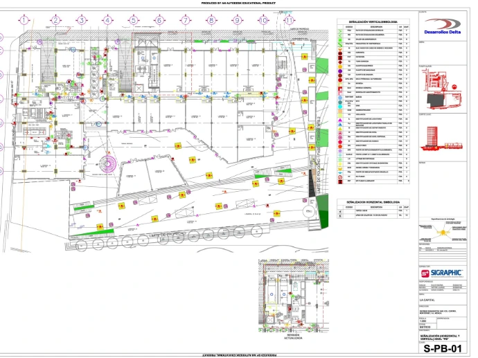Planos arquitectonicos de señales